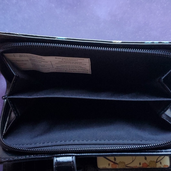 NWT Summer Seashells Wallet - Black Vegan Leather - Picture 4 of 7